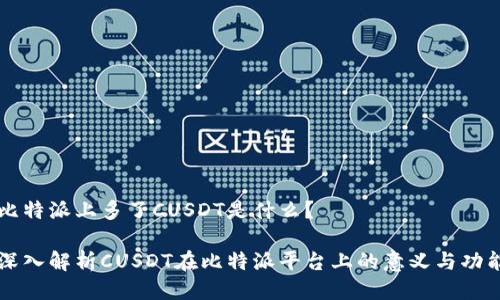比特派上多了CUSDT是什么？

深入解析CUSDT在比特派平台上的意义与功能